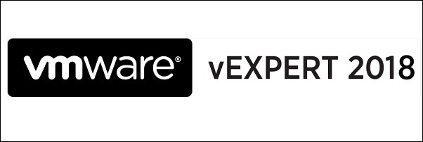 VMware vExpert 2018!